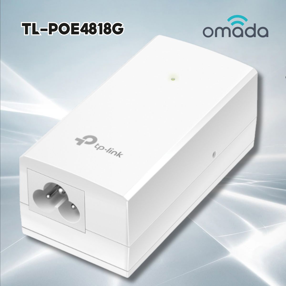 Bộ chuyển đổi PoE thụ động 48V Tp-Link TL-POE4818G, Công Suất 18W, Khoảng Cách Truyền Tải 100M