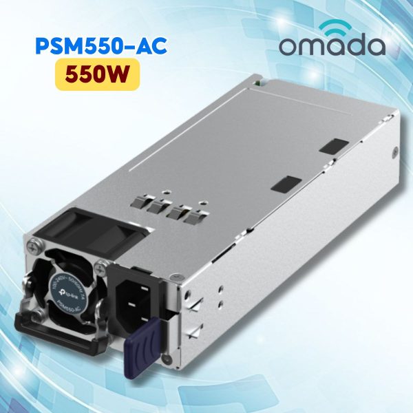 Bộ nguồn dự phòng TP-Link 550W PSM550-AC Đầu vào 100V – 240V AC, 50/60Hz, Đầu ra 12 VDC