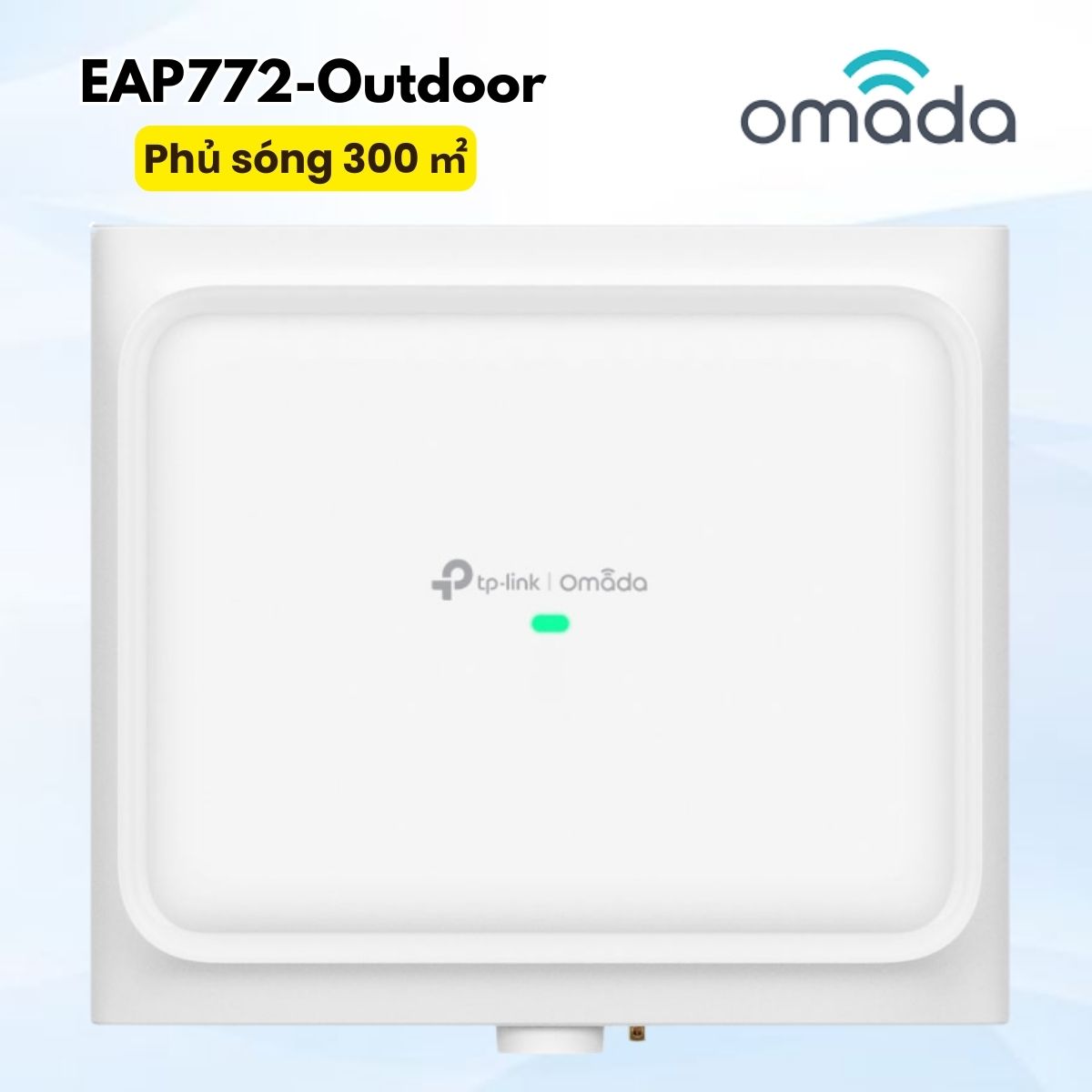 Access Point Ngoài trời Wi-Fi 7 EAP772-Outdoor Chuẩn BE Tri-band, Phủ sóng 300m², Chịu tải 250+ User, Hỗ Trợ MLO, 320MHz