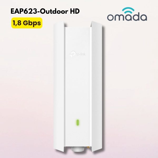 Bộ Phát Wi-Fi 6 ngoài trời TP-Link Omada EAP623-Outdoor HD, Tốc độ 1,8 Gbps, Công nghệ Smart Antenna & Mesh