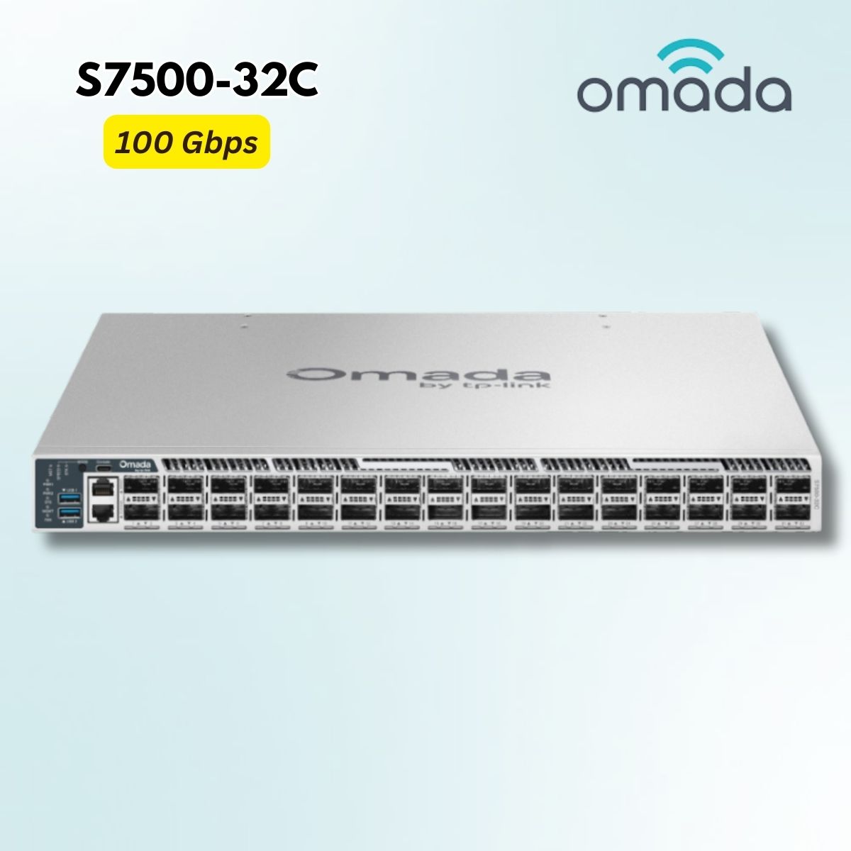 Switch Core L3 Omada S7500-32C - 32 Cổng 100G QSFP28, Xếp chồng vật lý, Hỗ trợ M-LAG