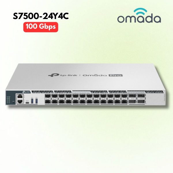 Core Switch Omada Pro S7500-24Y4C - 24 Cổng 25G SFP28 & 4 Cổng 100G QSFP28, Lõi 25Gbps Quản lý L3