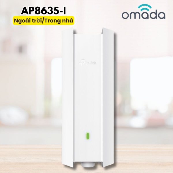 Access Point WiFi 6 Ngoài trời/Trong nhà Omada Pro AP8635-I AX1800 - 1 Cổng kết nối Gigabit RJ45 Port, Anten ngầm IP67