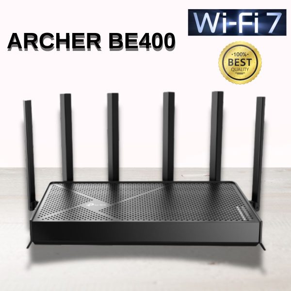 Bộ phát mạng Router Wi-Fi 7 Archer BE400 Băng tần kép BE6500, Độ truyền cao, Độ bao phủ tối đa.