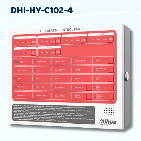 Tủ báo cháy 4 kênh Dahua DHI-HY-C102-4, Độ nhạy cao, Khả năng phát hiện chính xác