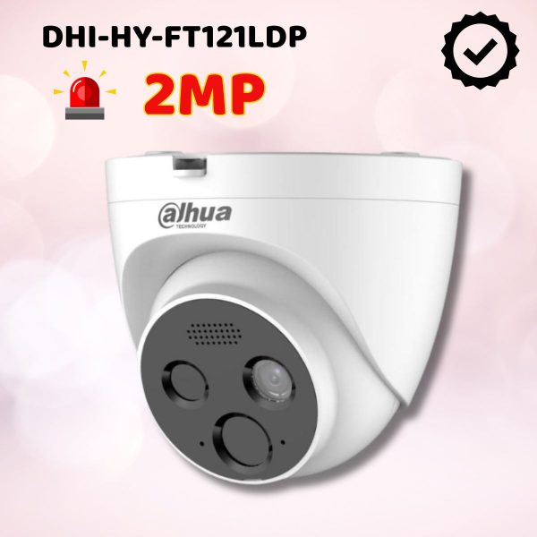 Camera báo cháy Dahua DHI-HY-FT121LDP 2MP Phiên bản chuẩn PAL, Phát hiện lửa 10m, Độ phân giải 1920 × 1080@25fps, Báo động