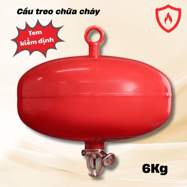 Cầu treo chữa cháy tự động 6 Mec 6kg Đầy đủ CO-CQ